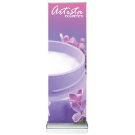 24" x 74" Doublestep Retractable Banner Stand