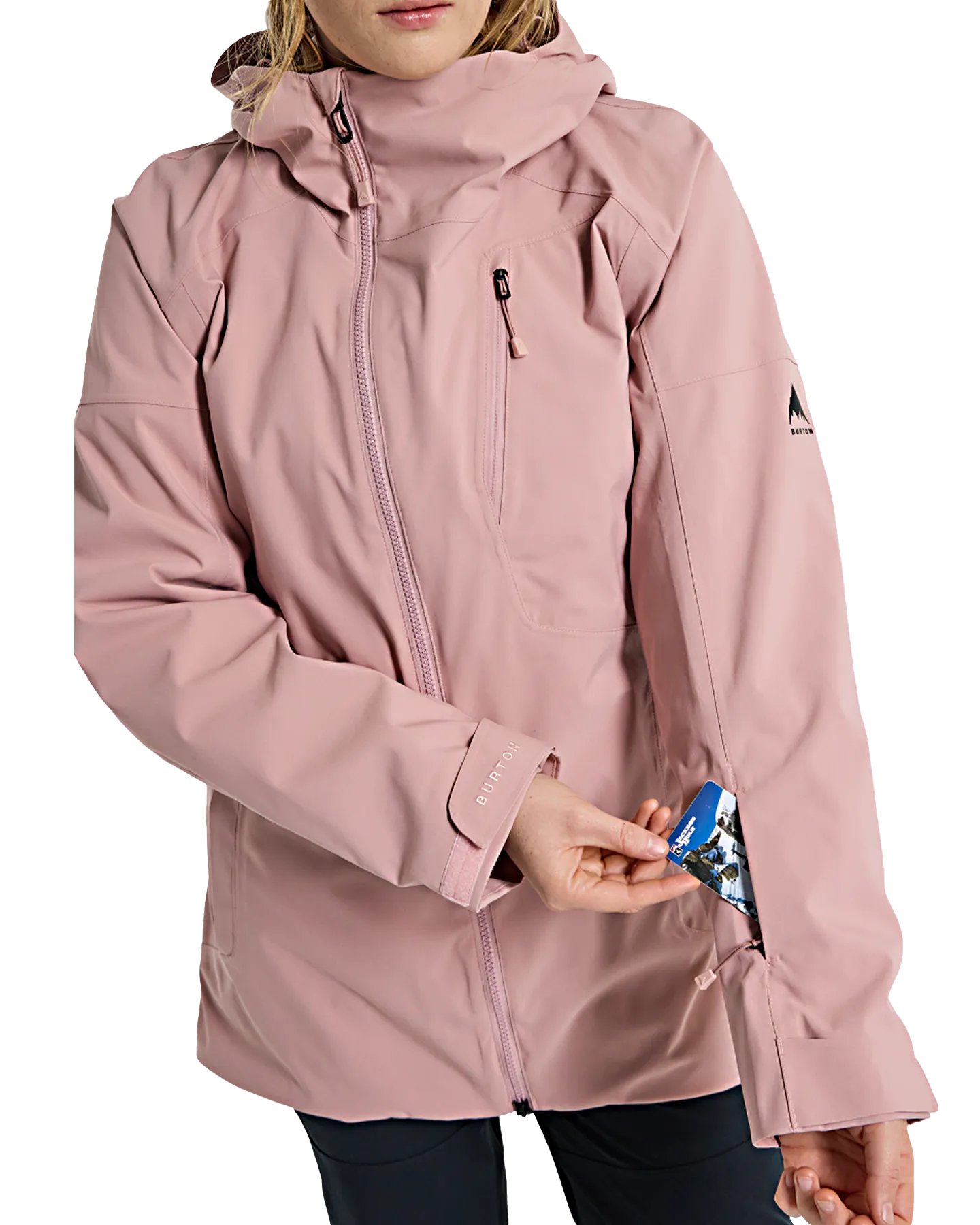Burton Pyne 2L Womens Durable Snow Jacket in Powder Blush Color