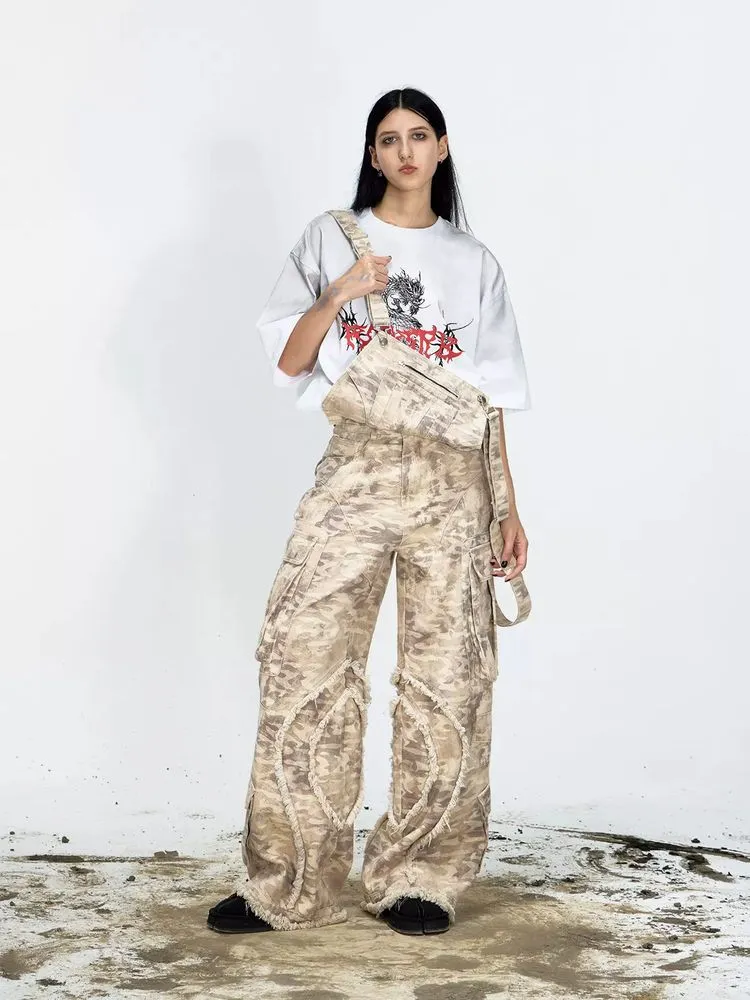 Camouflage multi-pocket overalls【s0000009214】