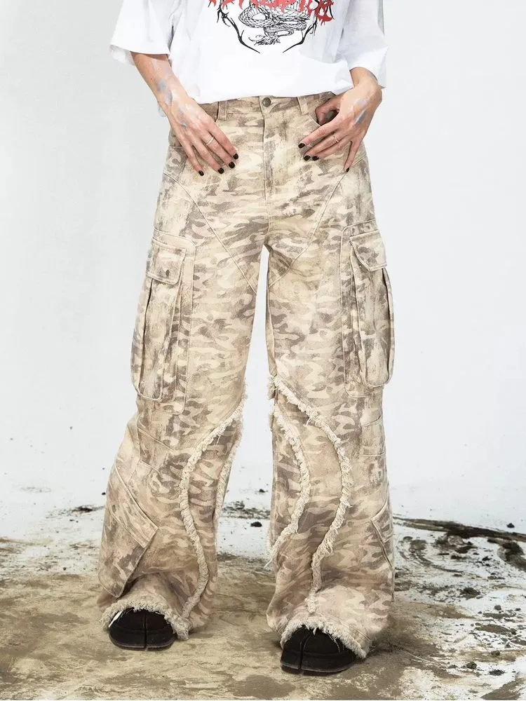 Camouflage multi-pocket overalls【s0000009214】
