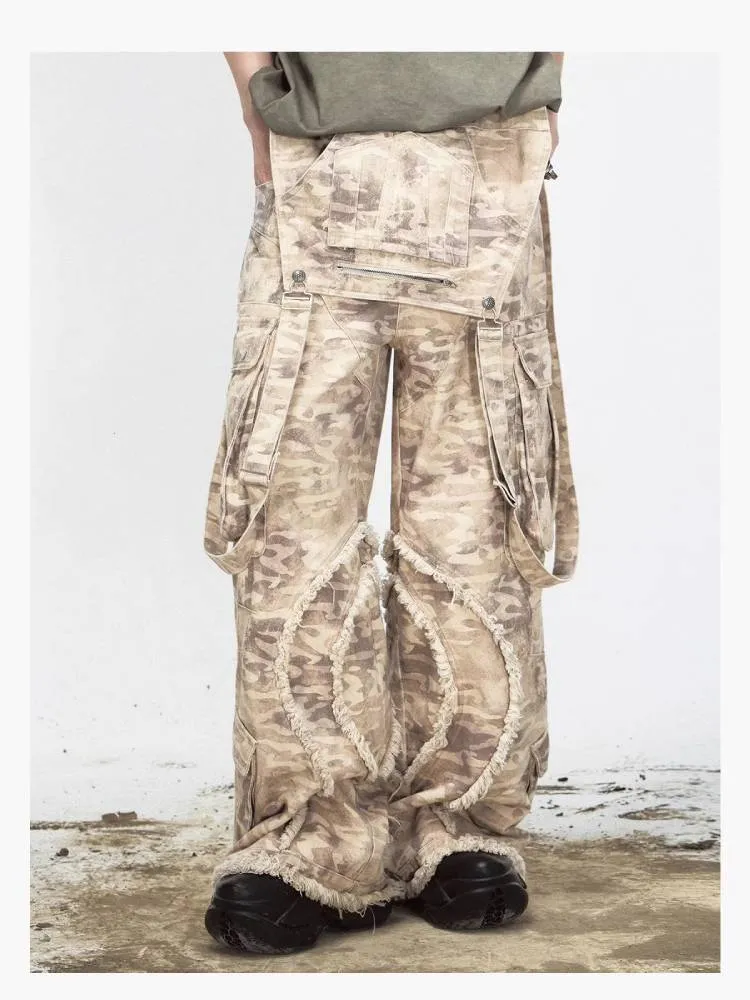 Camouflage multi-pocket overalls【s0000009214】