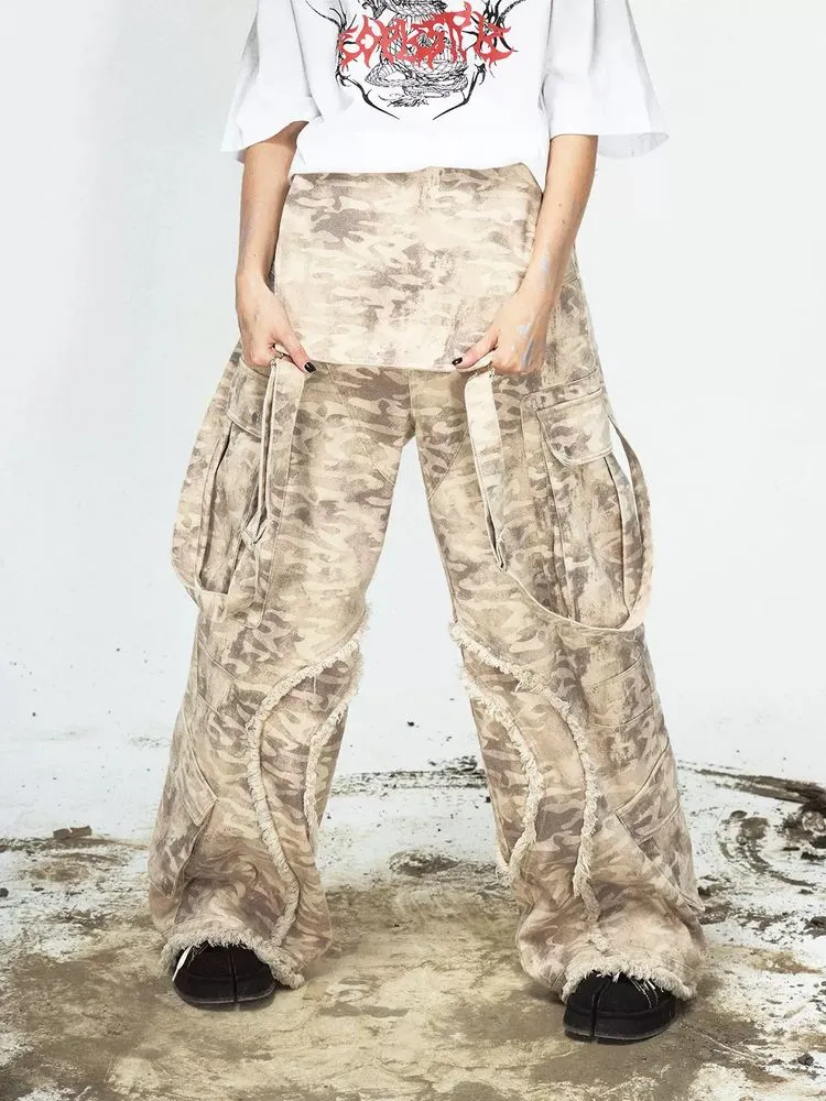 Camouflage multi-pocket overalls【s0000009214】