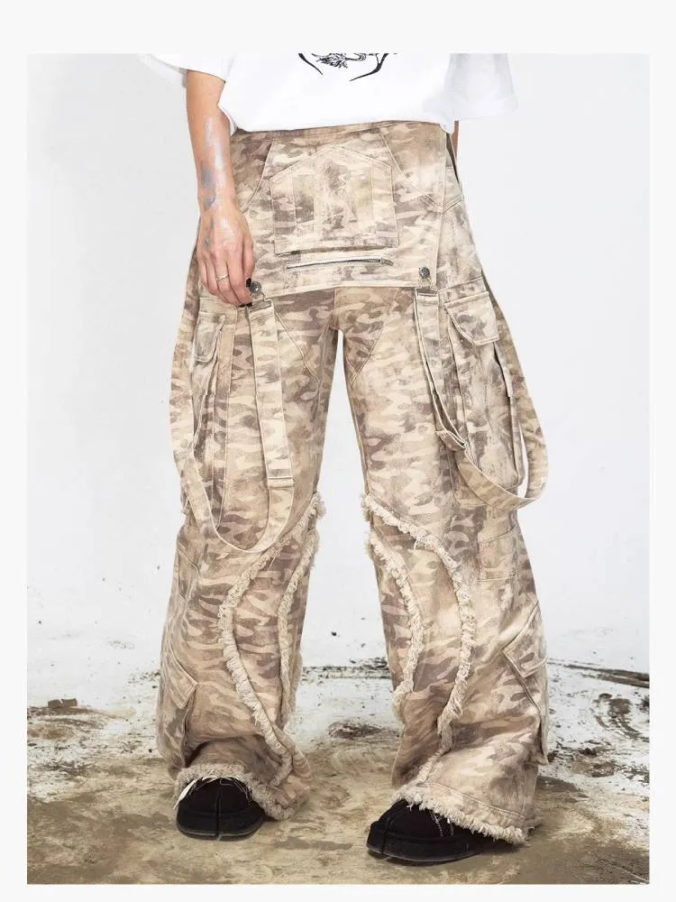 Camouflage multi-pocket overalls【s0000009214】