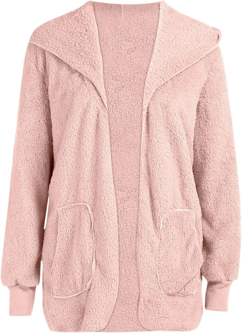 ChicCrate Women's Winter Coat 2025 Sherpa Fleece Shearling Trendy Jackets Warm Clothes Oversized Open Front Cardigan Outwear