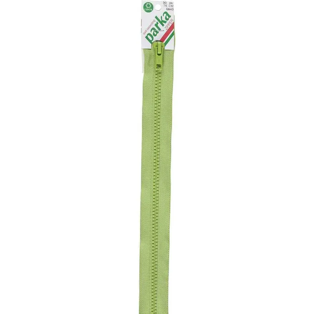 Coats Sport Parka Dual Separating Zipper 36in Lime