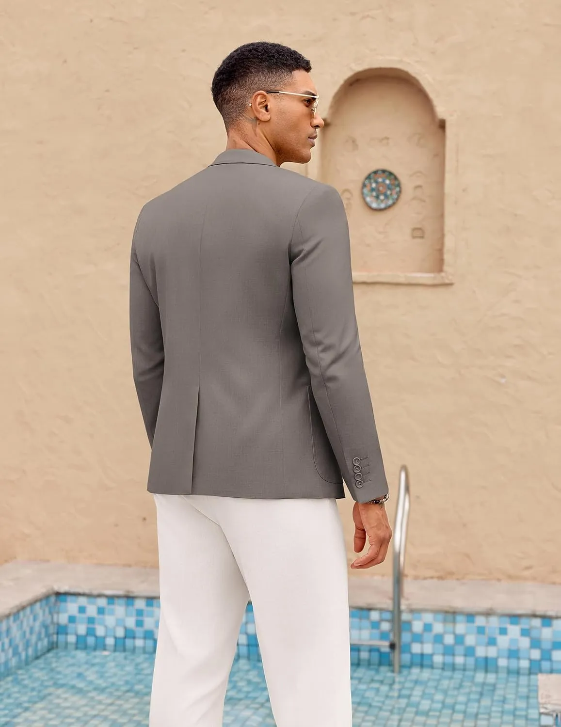 COOFANDY Mens Casual Sport Coat Lightweight Two Button Blazer Slim Fit Business Jackets
