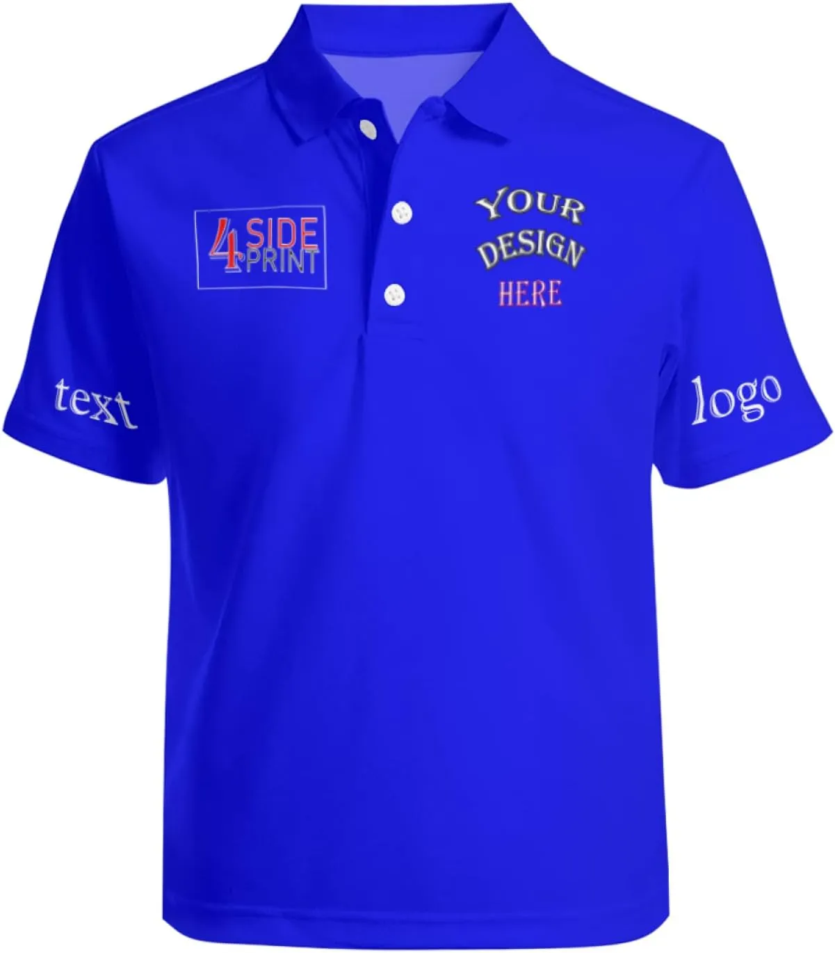 Custom Polo Shirts Bulk for Men Women Personalized Polo Shirts with Logo Name Picture for Business Print Work Shirt