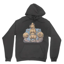 Deadlifting Capybara Hoodie