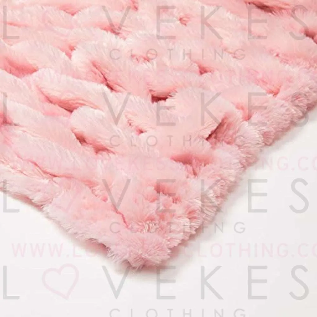 Dormify Super Soft Ajax Throw Blanket - Dorm Room Bedding, Pink, 50 in x 60