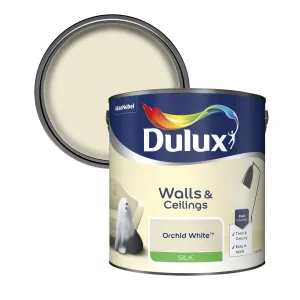 Dulux Silk Emulsion Paint For Walls And Ceilings - Orchid White 2.5L