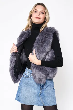 Faux Fur Cropped Vest