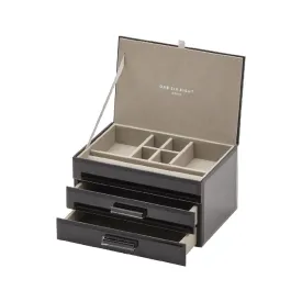 Gabriella Medium Jewellery Box - Black