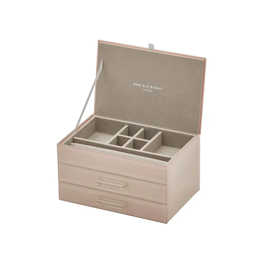 Gabriella Medium Jewellery Box - Blush