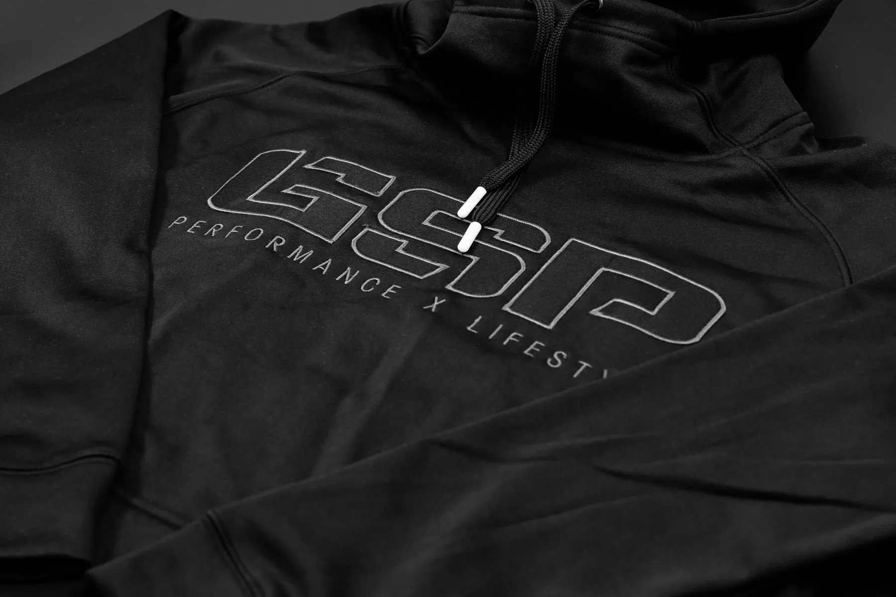 GSP PXL Scuba Neck TT Fleece Hoodie - Blackout