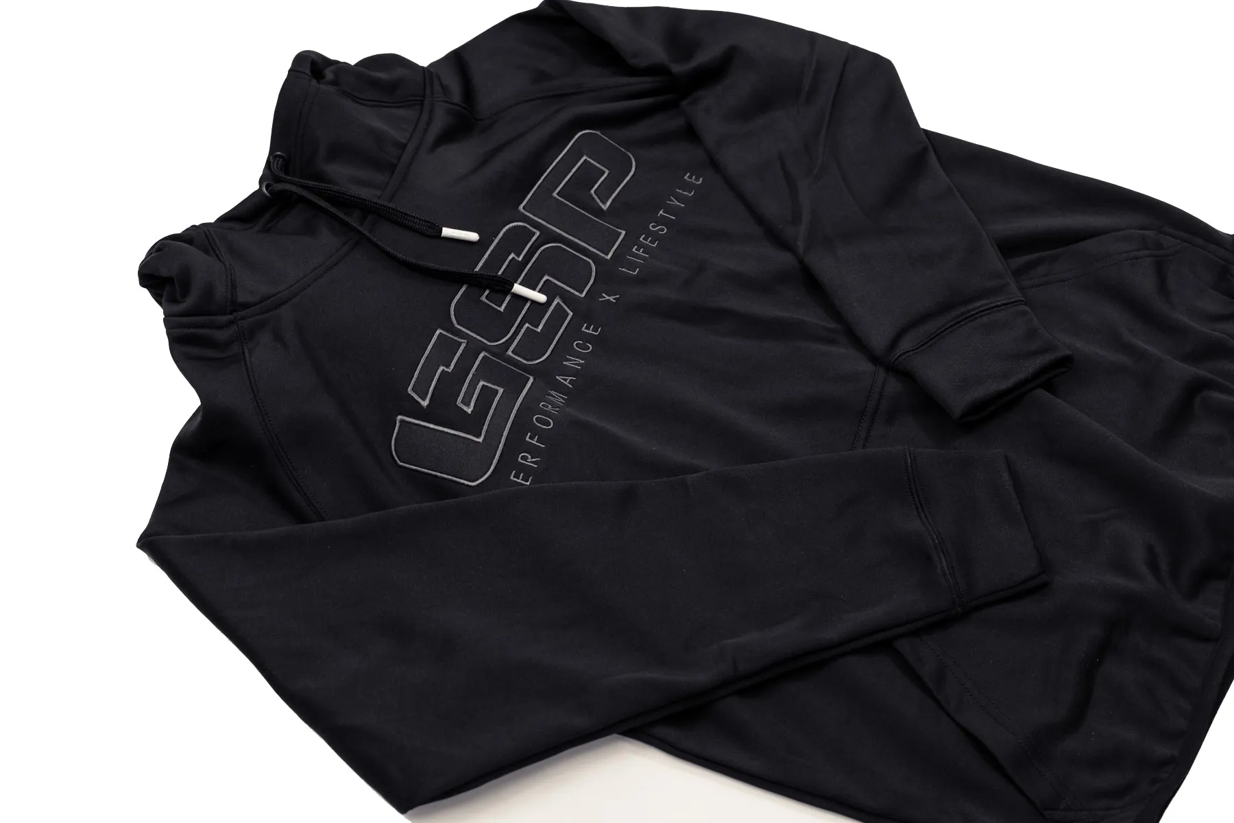 GSP PXL Scuba Neck TT Fleece Hoodie - Blackout
