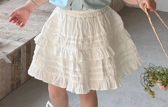 INS Korean Baby Tshirt 2024 Summer New Girl's Bow Ribbon T Shirt Children Fashion Short-sleeved Tops or White Skirt