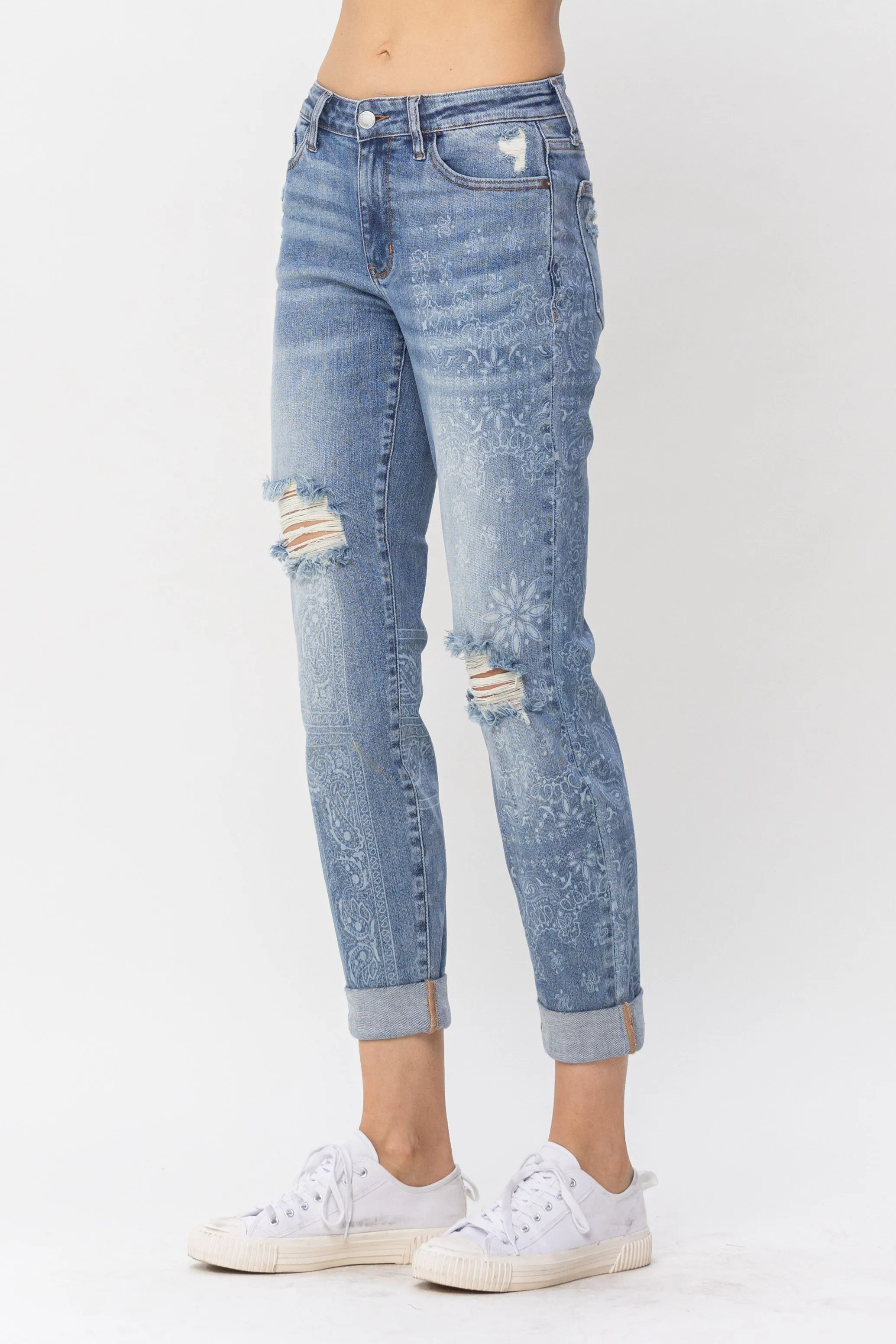 JB DESTROY & PAISLEY PRINT BF