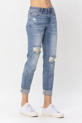 JB DESTROY & PAISLEY PRINT BF