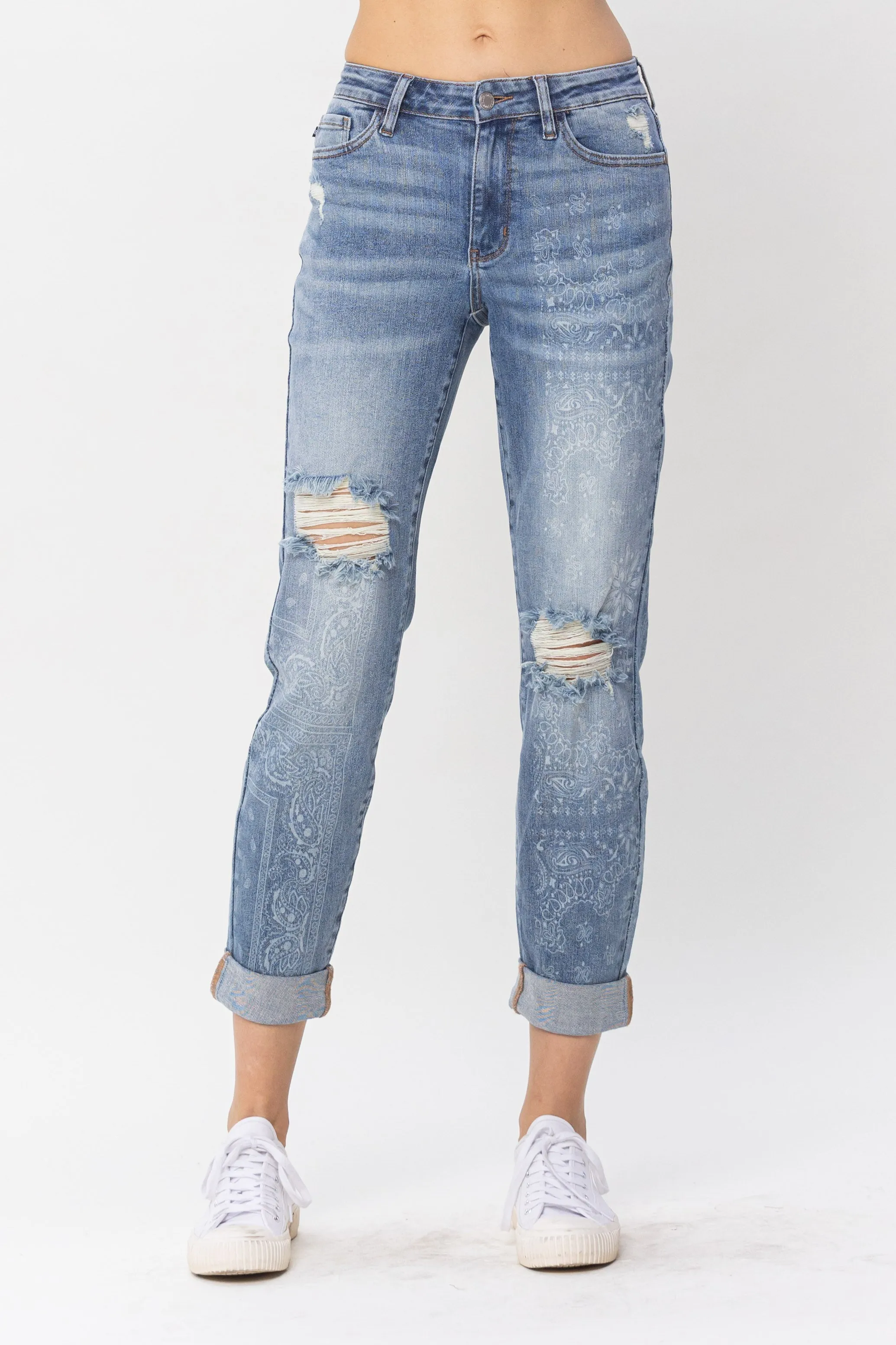 JB DESTROY & PAISLEY PRINT BF