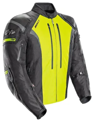Joe Rocket Atomic 5.0 Men's Black And Hi-Viz Yellow Textile Jacket