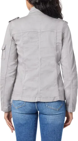 kensie Jeans for Women Lightweight Zip-Up Utility Jackets Transitional Jackets for Fall and Spring, Small to X-Large