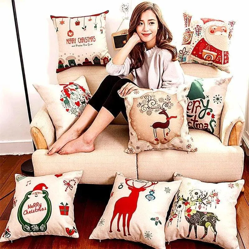 Linen Decorative Pillows Cover