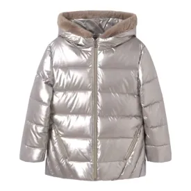 Mayoral - Puffa jacket, white gold