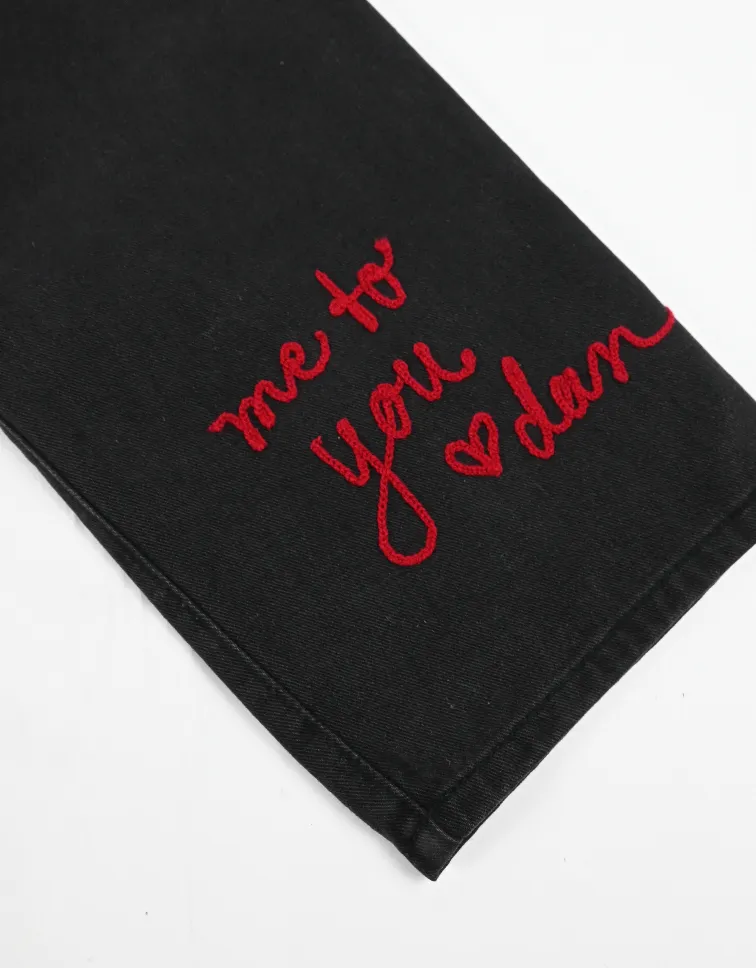 ME TO YOU rose denim pants