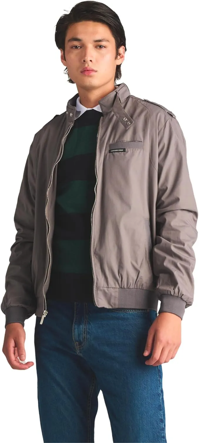 Members Only Classic Iconic Racer Lightweight Bomber Jackets Unisex