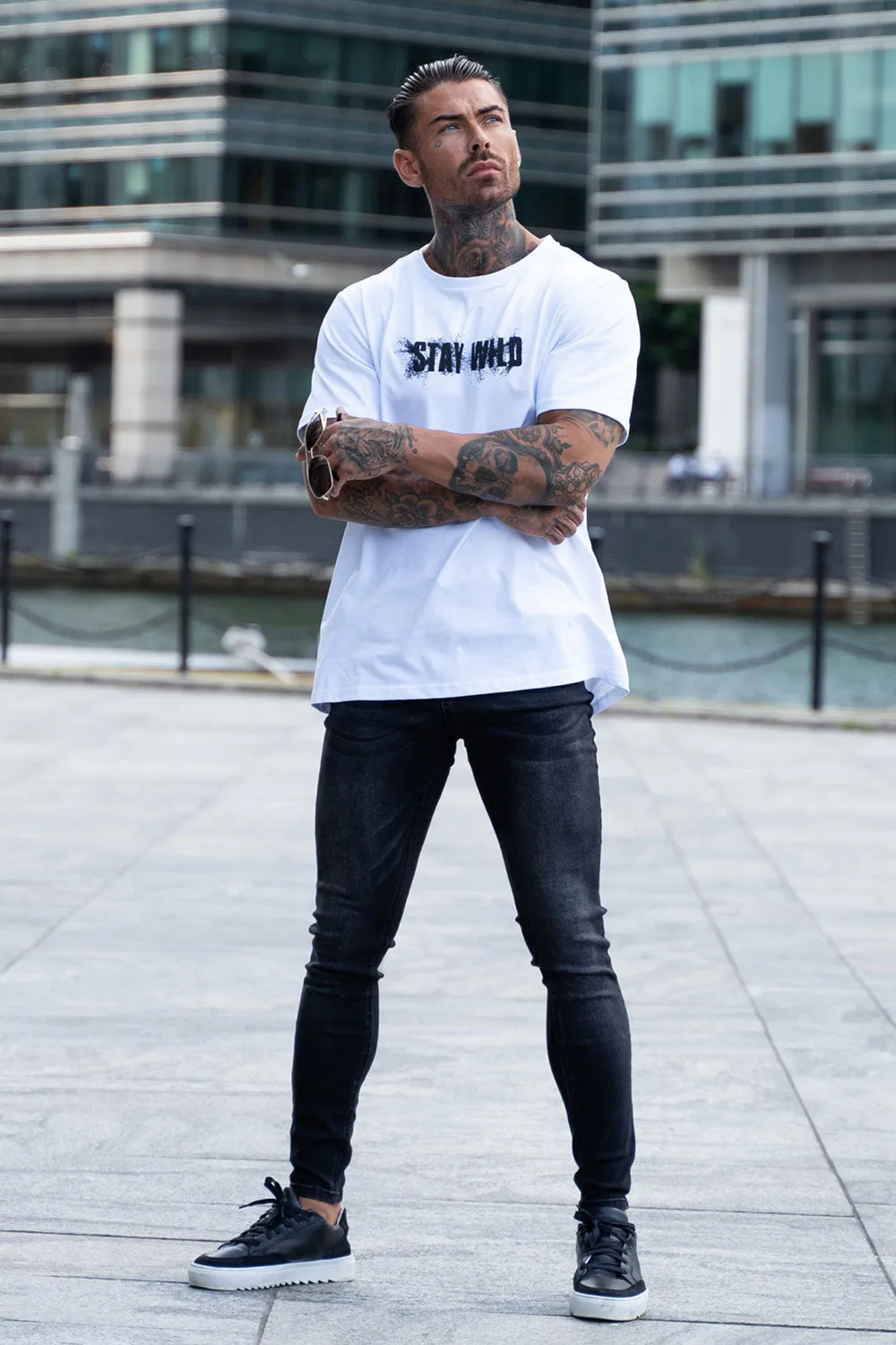 Men's Black Skinny Jean - No Rips