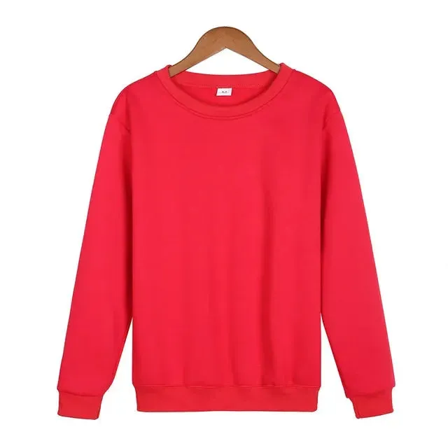 Men's Crew Neck Sweatshirt Thick Loose Fit Soft Basic Pullover Sweatshir Moisture Wicking & Breathable XS-3XL