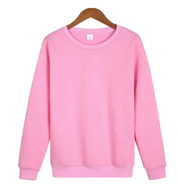 Men's Crew Neck Sweatshirt Thick Loose Fit Soft Basic Pullover Sweatshir Moisture Wicking & Breathable XS-3XL
