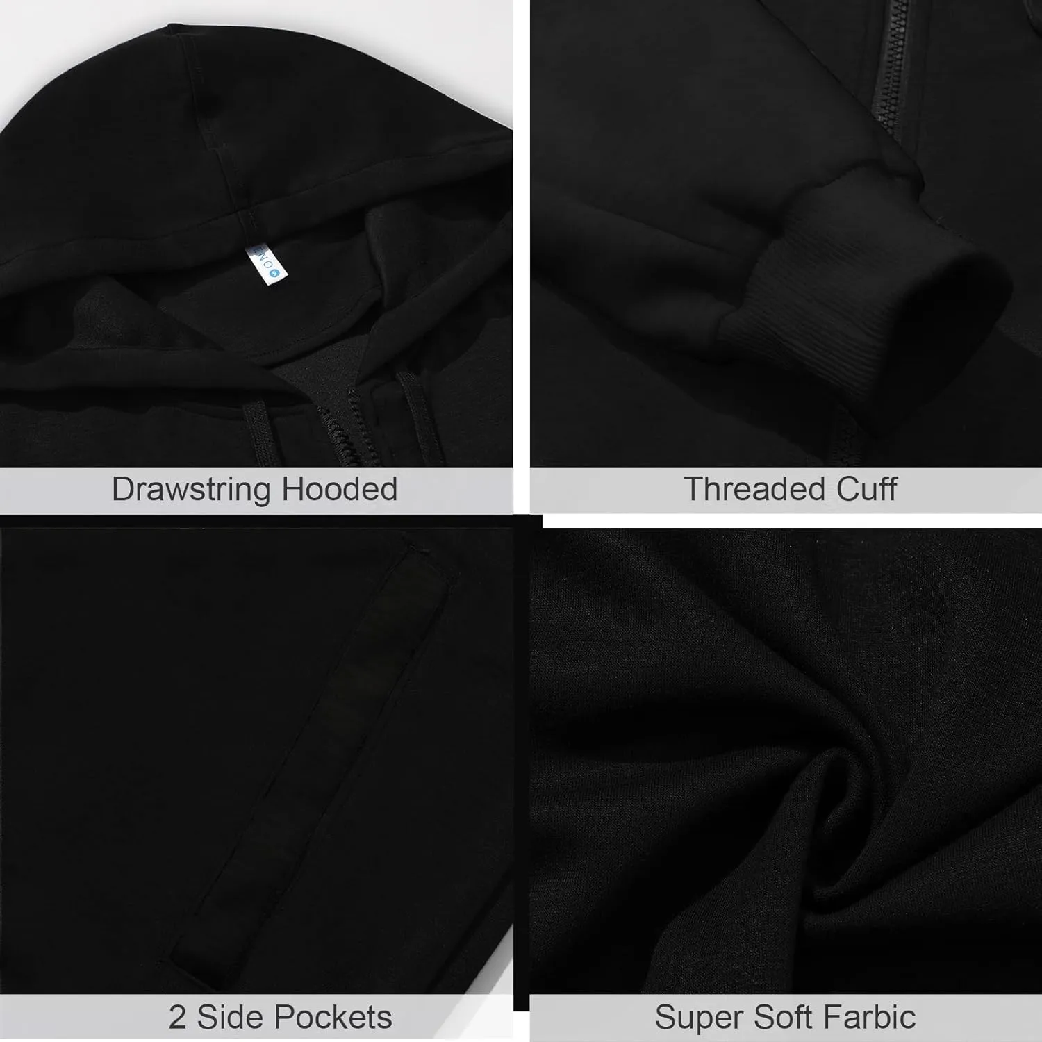 PEGENO Mens Casual Full Zip Hoodie Sweatshirt Long Sleeve Coat Fall Winter Outfits Jacket