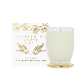 Peppermint Grove Christmas Candle 350g - Champagne & Red Raspberries
