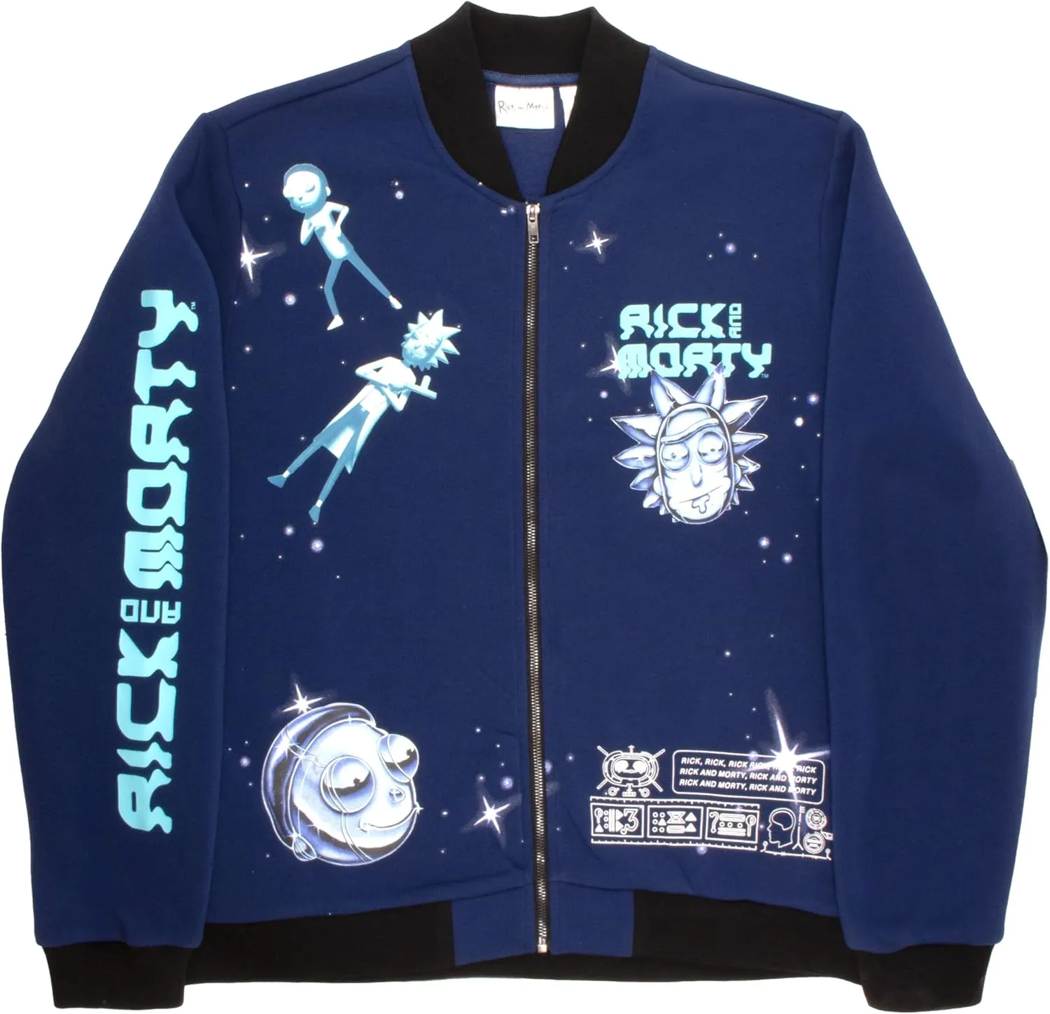 RICK AND MORTY Varsity Jackets for Men Graphic Print Lightweight Varsity Jackets Casual Fashion Coats