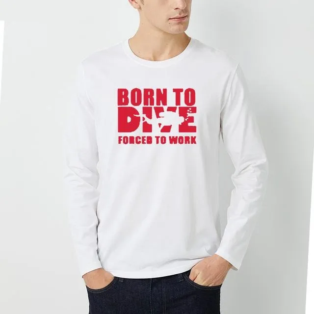 Scuba diving Sweatshirt for Men | Born to Dive, Forced to Work
