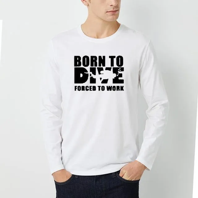 Scuba diving Sweatshirt for Men | Born to Dive, Forced to Work