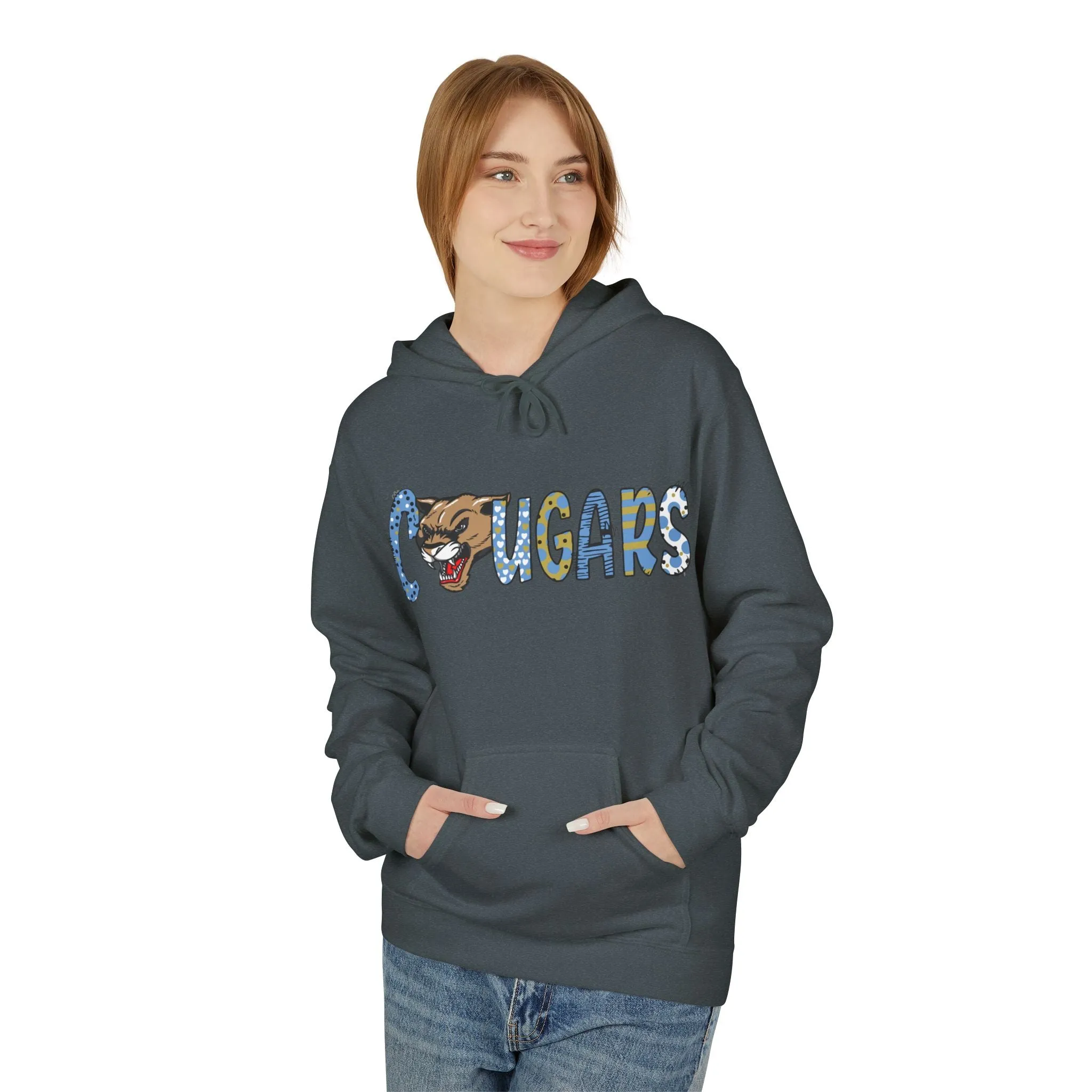 Unisex Midweight Softstyle Fleece Hoodie - Cougars 2