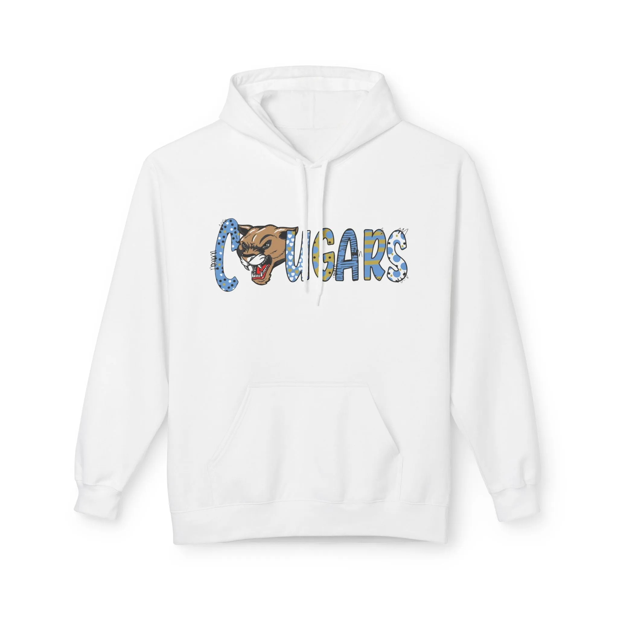 Unisex Midweight Softstyle Fleece Hoodie - Cougars 2