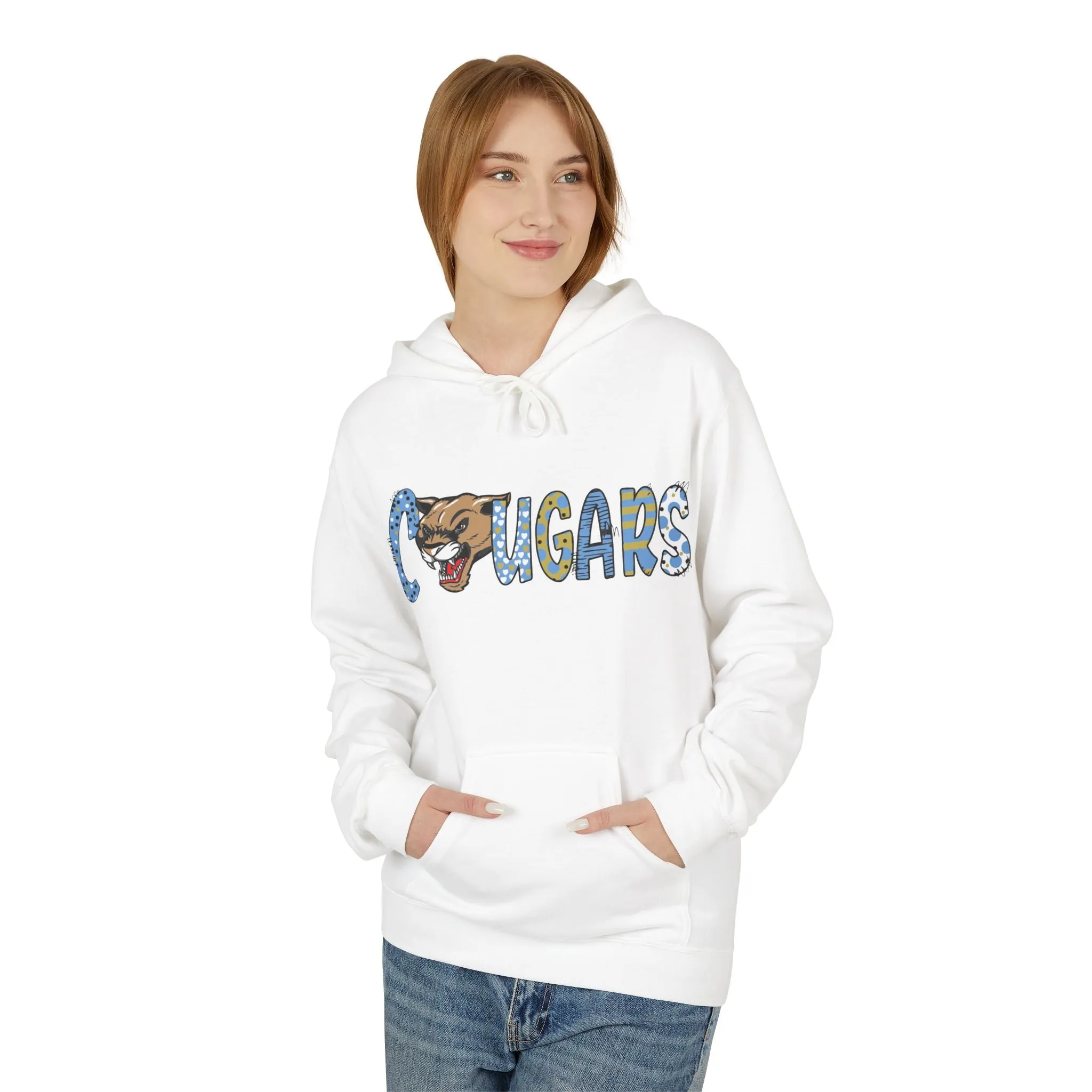 Unisex Midweight Softstyle Fleece Hoodie - Cougars 2