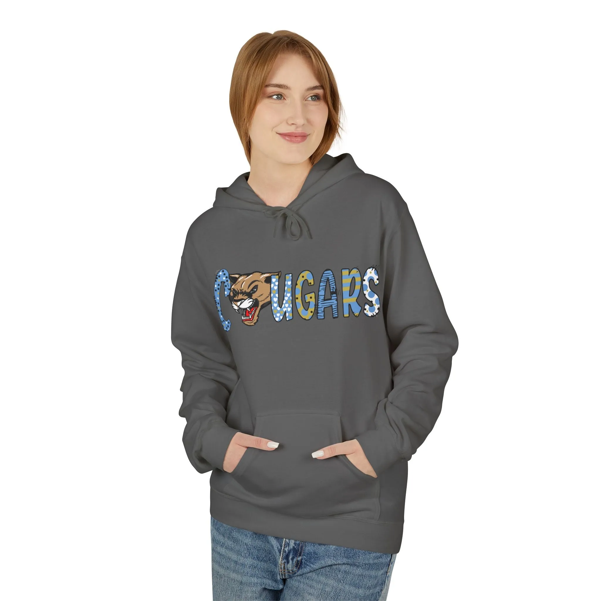 Unisex Midweight Softstyle Fleece Hoodie - Cougars 2