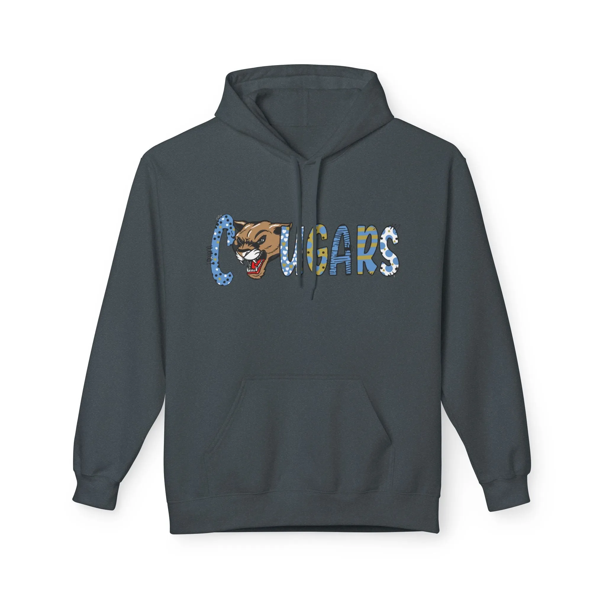 Unisex Midweight Softstyle Fleece Hoodie - Cougars 2