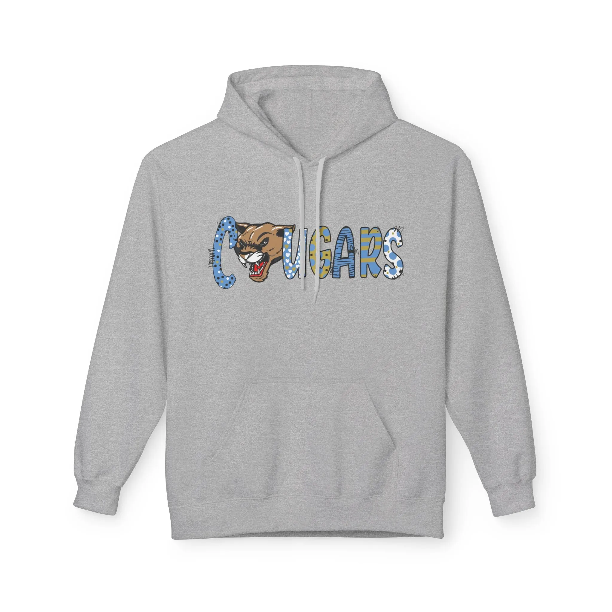 Unisex Midweight Softstyle Fleece Hoodie - Cougars 2