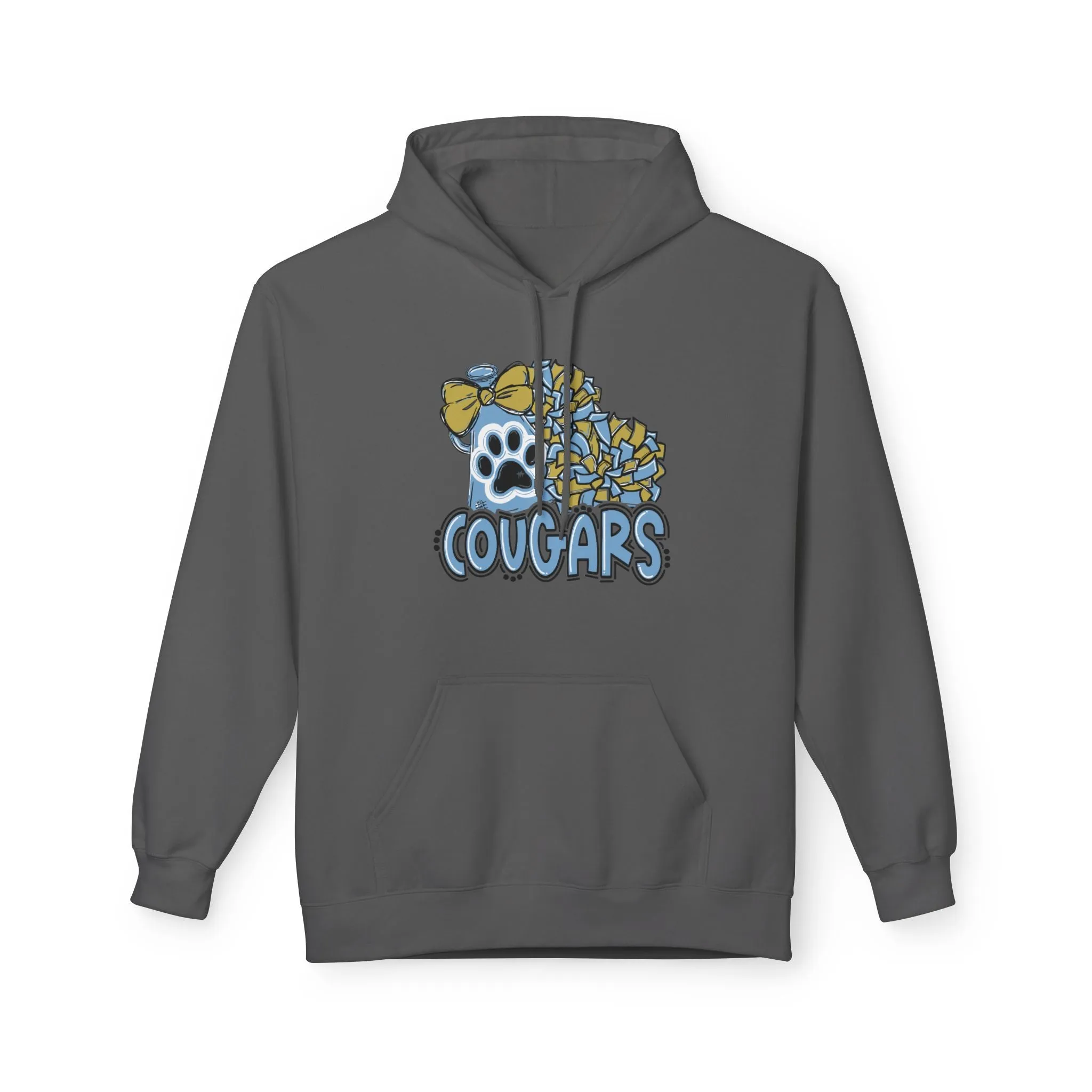 Unisex Midweight Softstyle Fleece Hoodie - Cougars Cheer