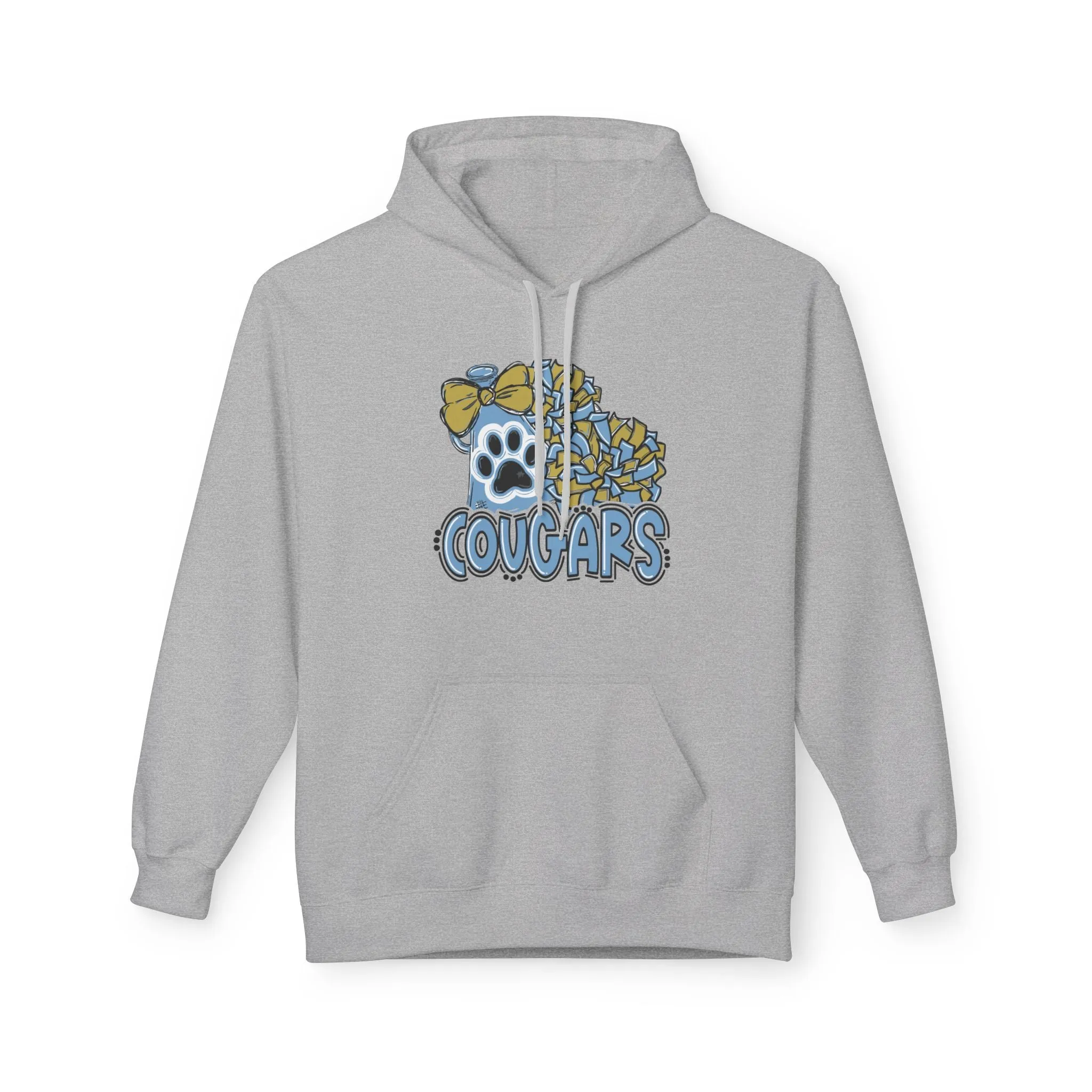 Unisex Midweight Softstyle Fleece Hoodie - Cougars Cheer