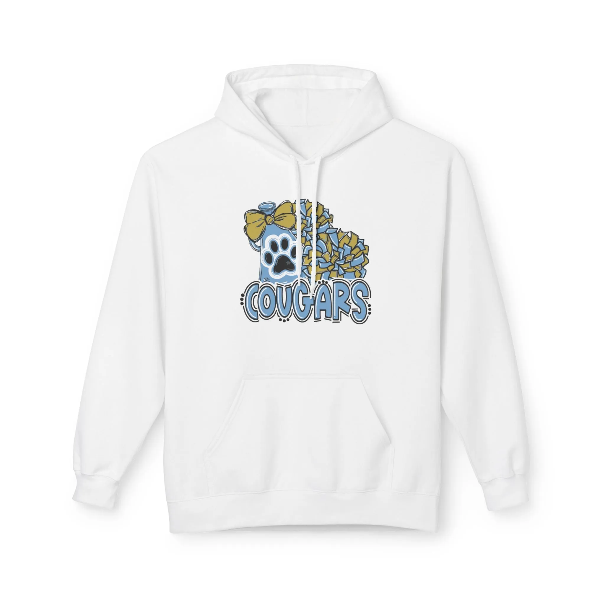 Unisex Midweight Softstyle Fleece Hoodie - Cougars Cheer