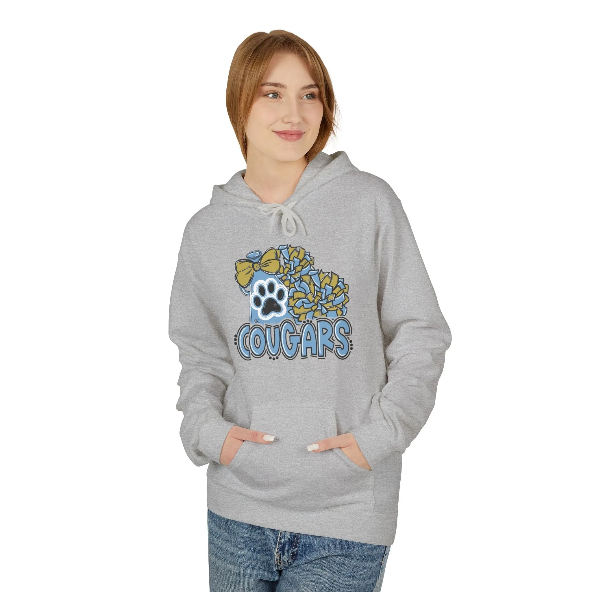 Unisex Midweight Softstyle Fleece Hoodie - Cougars Cheer