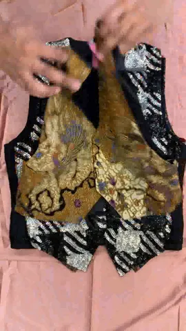 Vintage Beaded Waistcoat(RX-516)