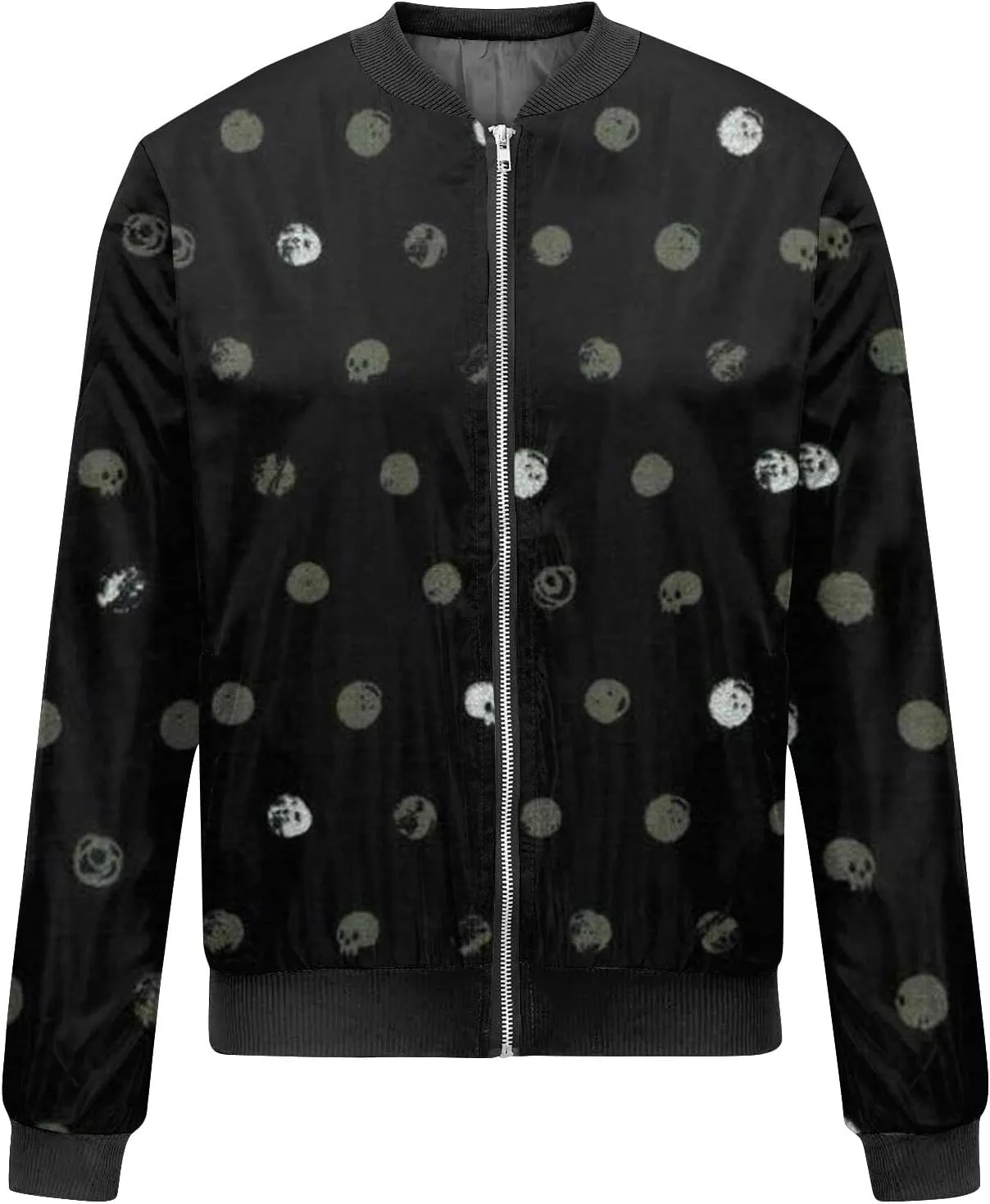 Women's Casual Bomber Jacket Lightweight Windbreaker Jackets Long Sleeve Windproof Spring Fall Jackets with Pockets