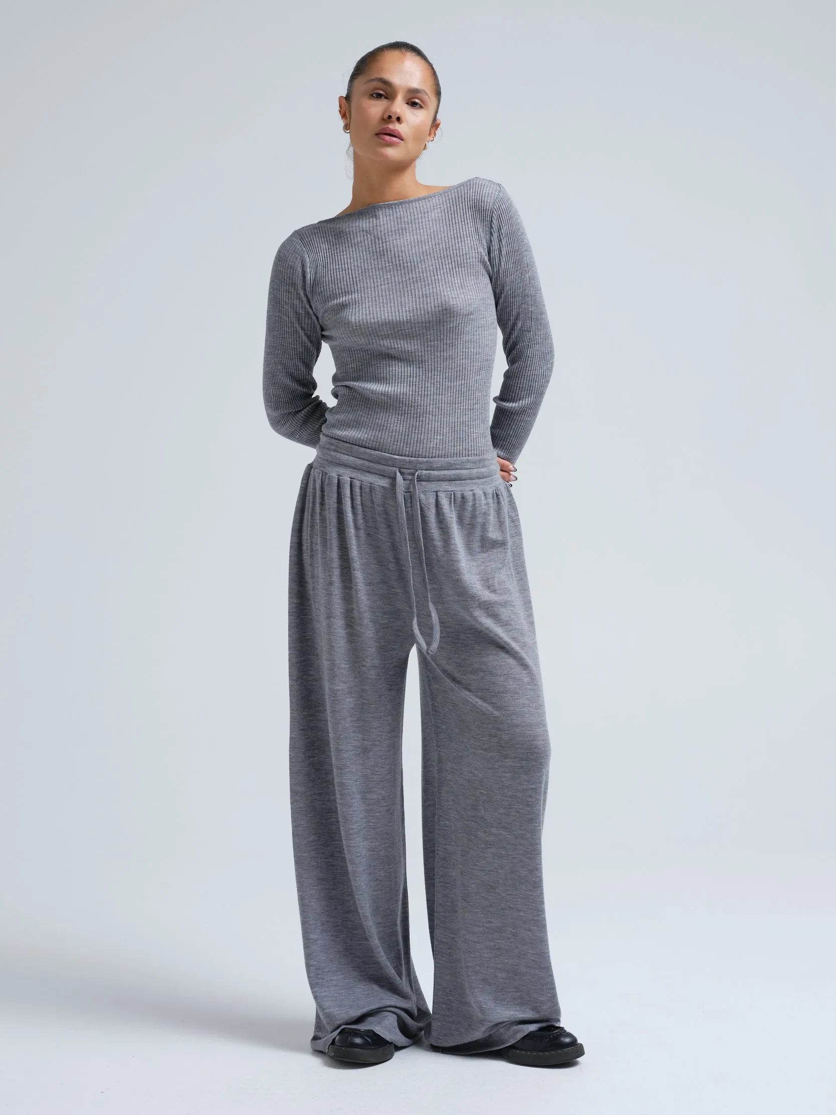 Woolen Barbera | Merino wool - Grey Melange